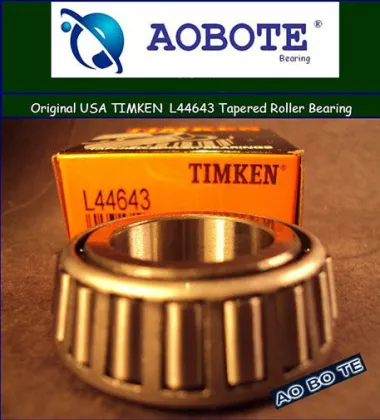 Radial Load Timken Taper Roller Bearings L44643 / L44610 , Roller Contact Bearing