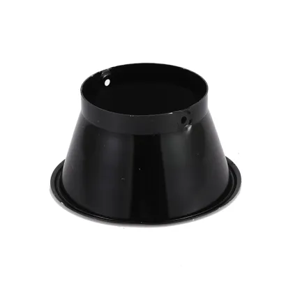 black cheap spinning lighting aluminum lamp cover