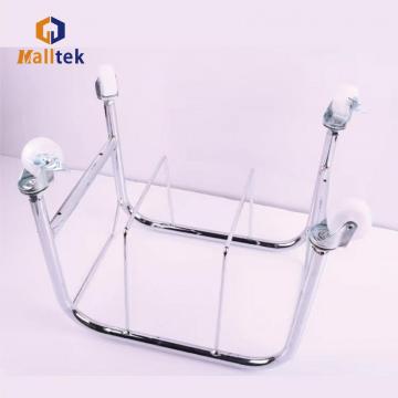 Chrome Supermarket Metal Shopping Basket Holder