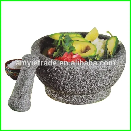 Natural Stone Mortar and Pestle - 8.5 Inch By 4.5 Inch