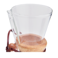 Pour Over Kaffeemaschine mit Bambushülle 600ml