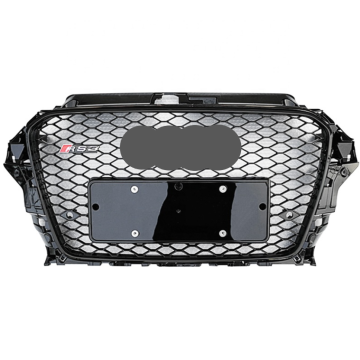 Gloss Black Honeycomb Front Grille pour 2014-2016 Audi A3 8V - mise à niveau vers la calandre Audi RS3