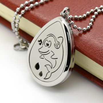 Lovely dolphin diffusing locket pendant