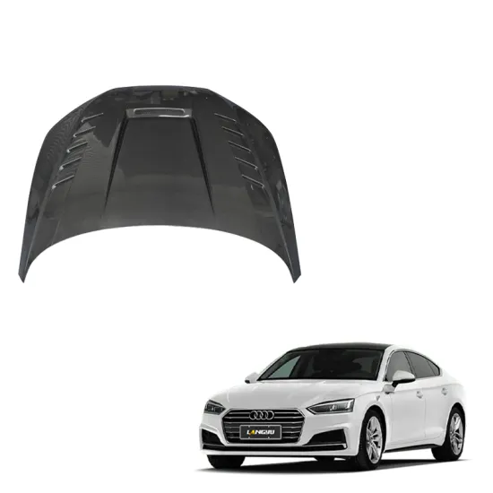 Langyu 2017-2021 Audi A5 B9 Carbon Fiber Engine Hood