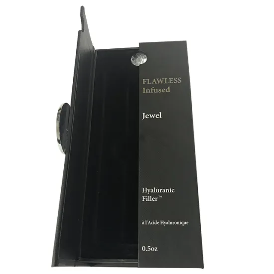 Hardboard Paper Packaging Jewelry Black Box