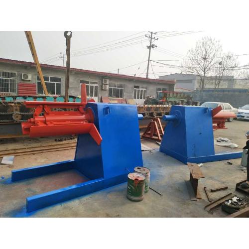 metal wall roof panel hydraulic decoiler