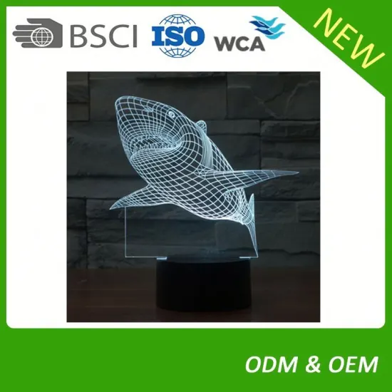 New models 3d light modern cheap table lamps acrylic light