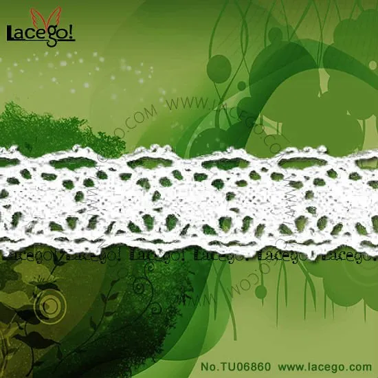100% Cotton Cheap Lace Trim for garment