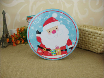 round metal gift tin box