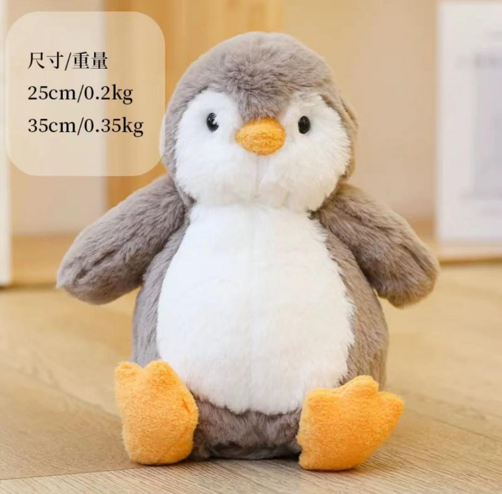 Brinquedo de bebê pinguim de pelúcia