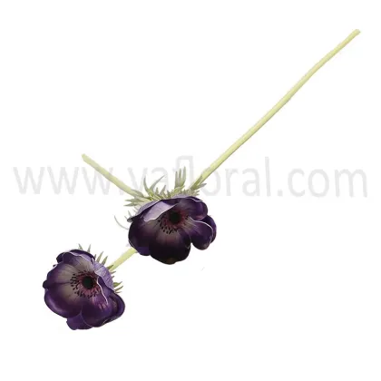 low Price artificial anemone flowers factory wholesale PU Purple artificial anemone blue PU Anemone
