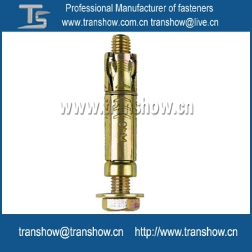 Steel Yellow Zinc Plated Wedge Expansion Anchor