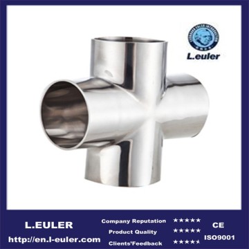 High Quality Pipe fittings sanitary stainless steel cross tee