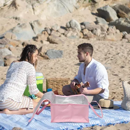 Customized Full-Color Printed Fresh Food Delivery Bag with Logo