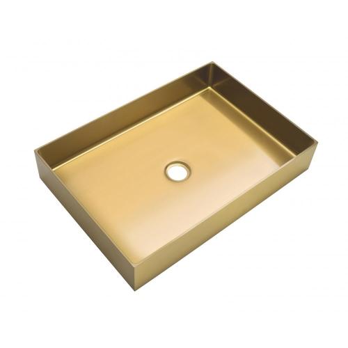 Trendy Right Angle Inner Round Color Bathroom Sink