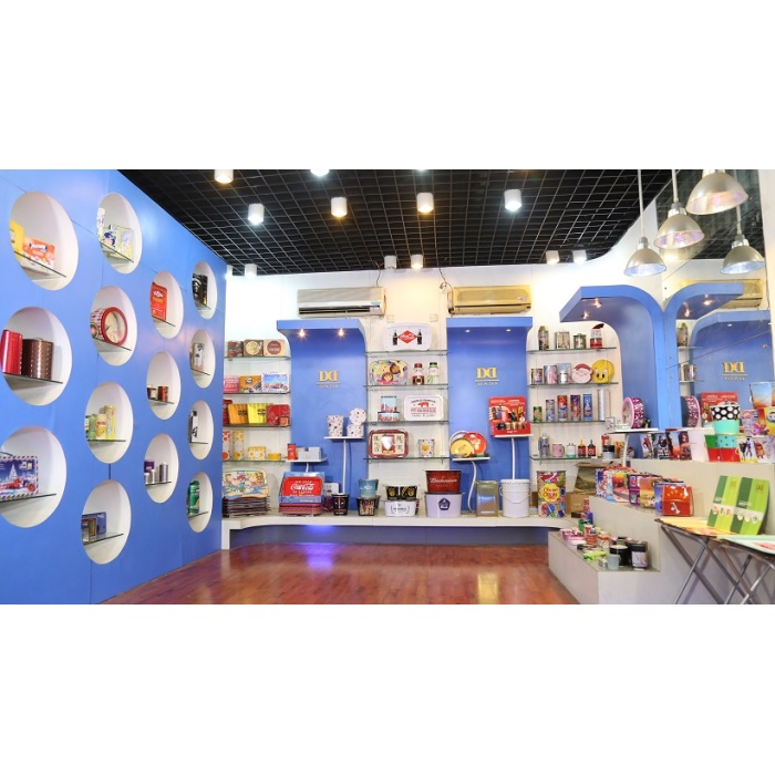 DADI 5L Popcorn Metal Tin Bucket Dome Lid