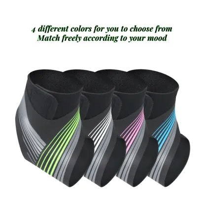 Neoprene Adjustable Elastic Sleeve Gym Fitness Ankle Support Brace