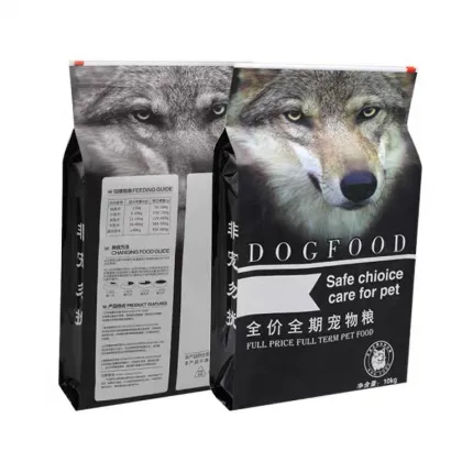 Custom Printed Colorful Flat Bottom Ziplock Pouches for Pet Food - 5lb Pedigree Dog Food Bag