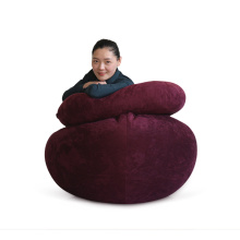 Intérieur confortable et doux chaise de sac de fèves en vrac