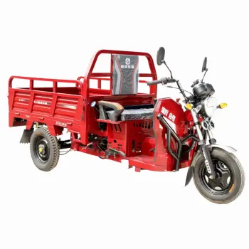 110cc Air Cooled Gas Tricycle - 200cc Cargo Motorized Three-Wheeled Motorcycle