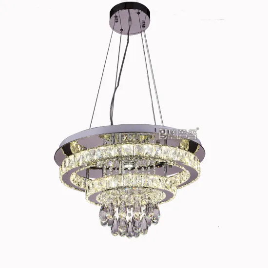 Chromed Steel Chandelier Compound  Dinning Lighting