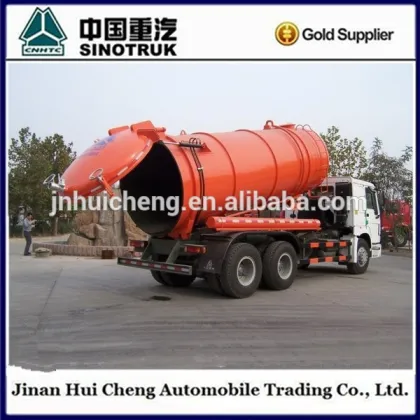 Sinotruk 6x4 sewer cleaning truck howo sewer cleaner truck