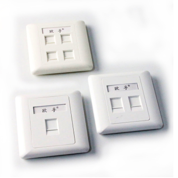100 metros OUFU Network Face Plate 86 Tipo RJ45 Cable de fibra óptica UTP para módulos CAT5E/CAT6 y panel de zócalo Ethernet telefónico