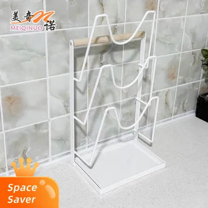 Large handle pot lid holder