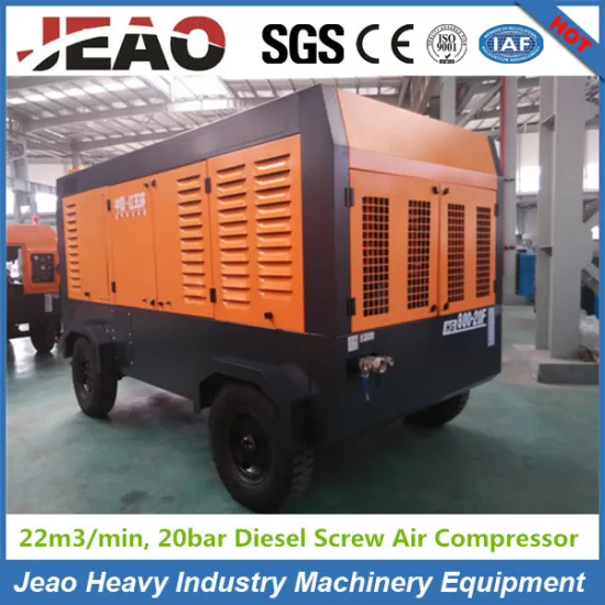 20bar 264kw 350HP Diesel Screw Air Compressor 800cfm for Water Well Drilling Rig