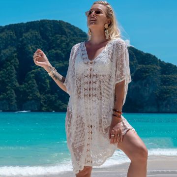 2024 Women's Mesh Beach Cover-Up Swimsuit Tunic