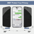 Privacy Anti-scratch Screen Protector for iPhone15promax