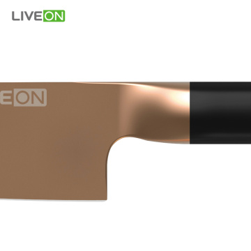 Kitchen Rose Gold Titanium Chef Knife