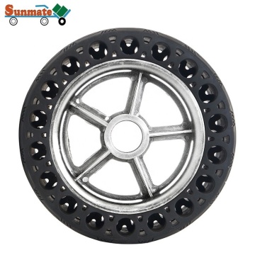 Hot Selling Hollow Shockproof Wearable Solid Rubber Tyre Skateboard Scooter Wheel