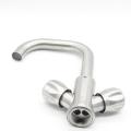 Brass single handle chrome kitchen sink faucet