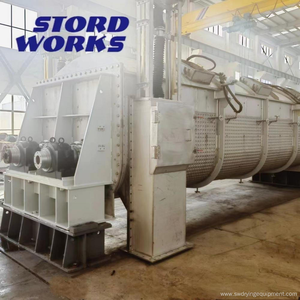 Hot sale municipal sludge wastewater paddle dryer