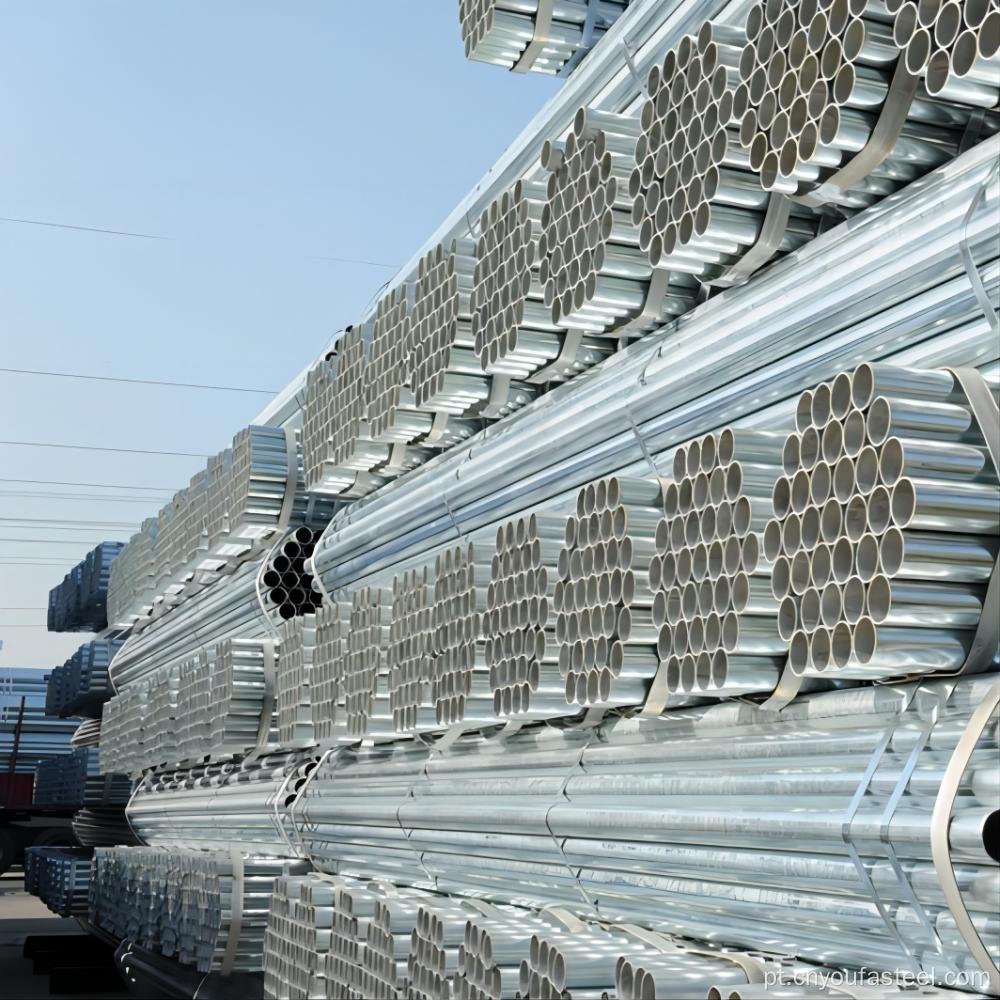 Tubo de aço galvanizado por queda quente para a estrutura de estufa