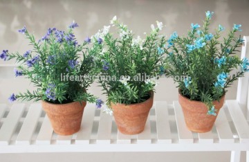 flower artificial, grass artificial, 28cm potted grass with flower