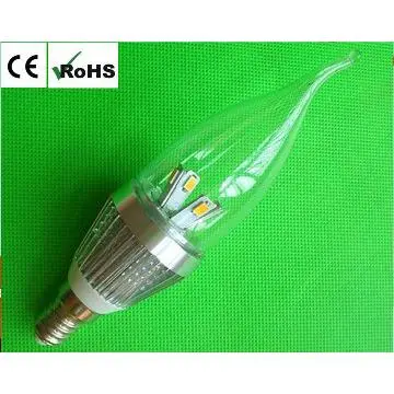 4.5W E12, E14, E17, B15 LED candle bulb