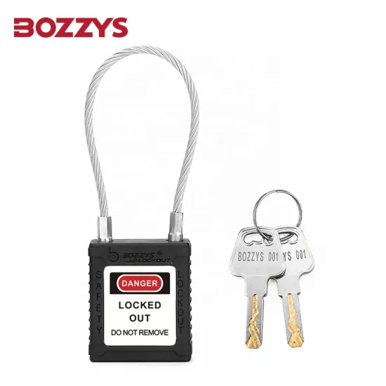 OEM Manufacturer Industrial Colored Compact Cable Safety Padlock for Multi-Point Lockout
