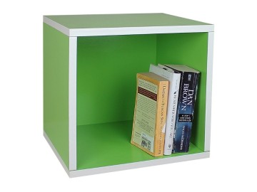 Green Colored Cardboard Square Divided Storage Box