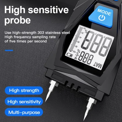Wood and Concrete Moisture Meters with Memory Function
