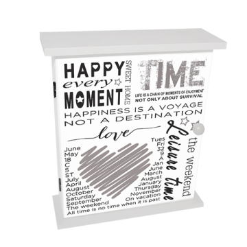 white words key box