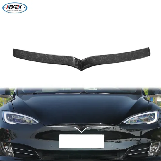 Forged Carbon Fiber Front Grille Trimming for Tesla Model S 2016-2022