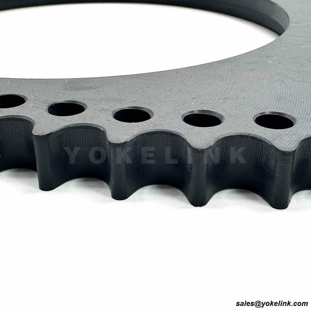Fekete UHMW-PE CNC vágás megmunkálás kopásálló csapágy fogaskerekek egyedi méretek
