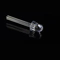 8mm RGB LED Bullet Top Clear Lens 10-digiri