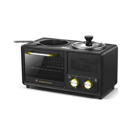 Ultimate Morning Essentials: A Comprehensive 3-in-1 Breakfast Maker, Toaster Oven, and Coffee Pot