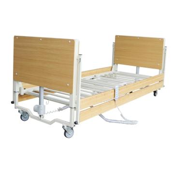 Electric Bed with Variable Height with Wooden Sides