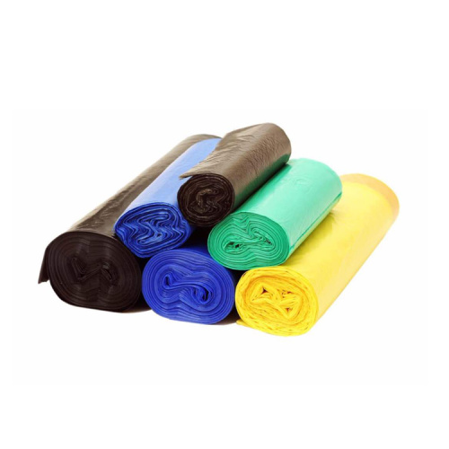 Bolsas de basura de plastico alta calidad industrial resistente color negro precio de fabrica Chino