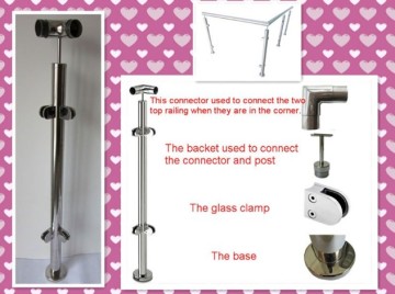 Stainless Steel Balustrade, Wall Mounted Handrail Bracket, Stainless Steel Balustrade Post Bracket (JKL-147)