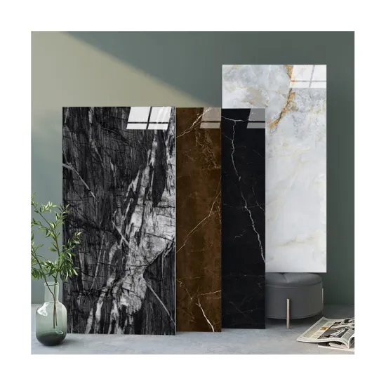 750x1500mm Glossy Ceramic Tiles: Luxury Hotel Living Room Wall Decorations